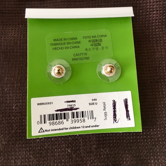 KATE SPADE Blue SPADE Earrings - Picture 3 of 3